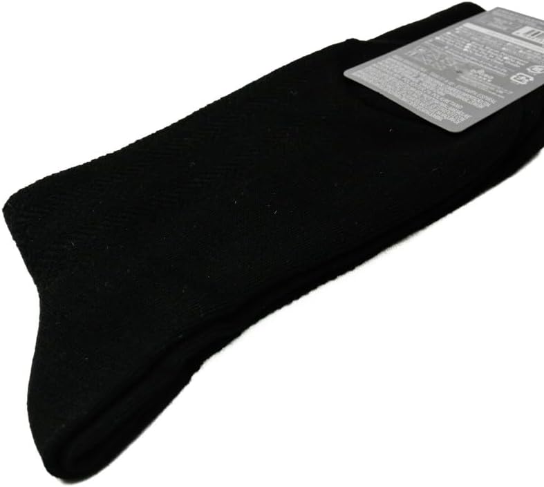 Daiso Regular Business Socks | Spiral Design | Black | US 7–9 / EU 40–44 | Comfortable Formal & Office Wear Socks - Image 3